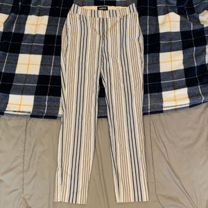 Blue Striped Pants from Express